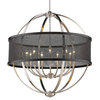 9 Light Chandelier in Durable style - 35 Inches high by 31 Inches wide-Pewter