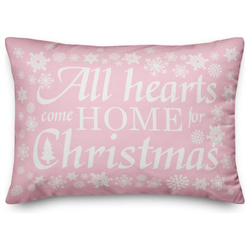 All hearts home 14"x20" Throw Pillow Cover
