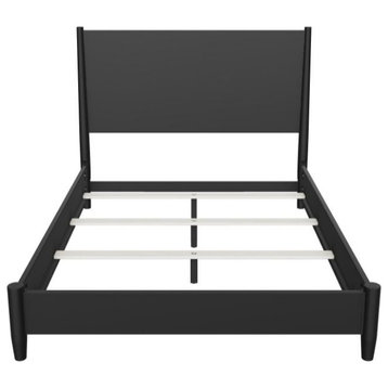Flynn Full Size Panel Bed, Black