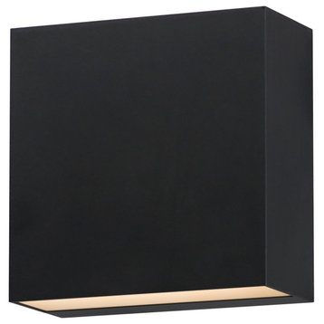 Cubed LED Outdoor Wall Sconce, Black