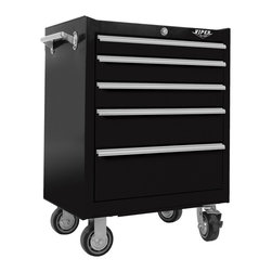 Viper Tool Storage - 26" 5-Drawer 18G Steel Rolling Cabinet - Garage And Tool Storage