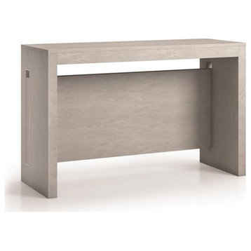 Modern Elasto Engineered Wood Italian Extendable Console Table in Gray
