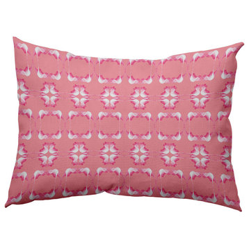 14" x 20" Summer Picnic Decorative Indoor Pillow, Pink Icing