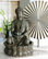 19" Tall Tabletop Meditating Buddha with Lotus Flower Fountain with LED Lights