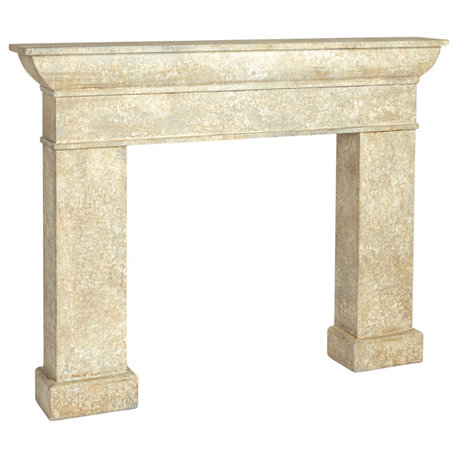 Monolith Decorative Fireplace Mantel, Antique