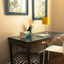 Midcentury desk graphite top - Furniture