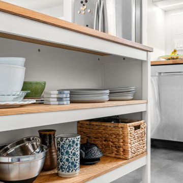 Kitchen Remodel with Butcher Block Counter