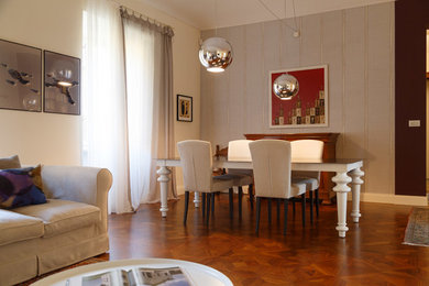 Modern living room in Turin.