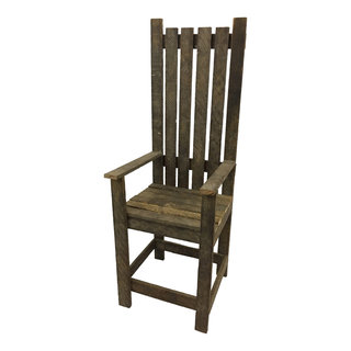 Rustic reclaimed tobacco lath on sale board small decorative garden bench
