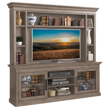 Parker House Sundance 92" Console With Hutch and Back Panel, Sandstone