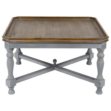 Alyson Gray Wooden Coffee Table