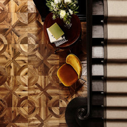 Woodworks by Ted Todd - Parquetry Collection - Sapphire Geometric Panel - 無垢フローリング