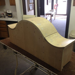 Wave Front Walnut Vanity - Bathroom Vanities And Sink Consoles