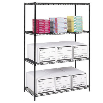 Safco Industrial Wire Shelving, 48x24x72