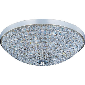 Maxim 39871BCPS 4-Light Flush Mount Glimmer Plated Silver