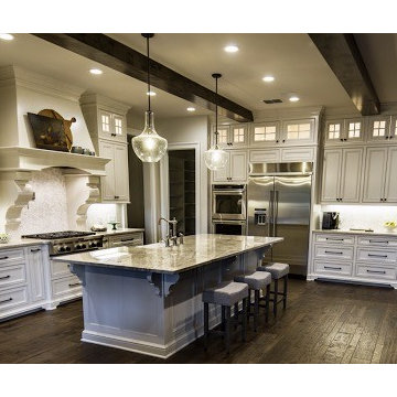 Taj Mahal Polished Quartzite Kitchen