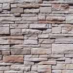 Mountain View Stone - Ready Stack, White Oak, Sample - The ready stack stone panel system was designed for the do-it-yourself enthusiast, light weight and easy to install. Mountain View Stone ready stack white oak has straight lines with rugged stone texture. No experience or masonry skills are needed to install ready stack panels, and they install up to 4 times faster than your typical manufactured stone veneer. This stone is sure to add a unique beauty and elegance to your next project. Ready stack is a stone veneer panel product measuring 1.5" to 2.5" thick and therefore thinner than traditional stone siding for easier, lighter handling. All our manufactured stone veneer products are suitable for interior applications such as stone accent walls or stone fireplaces as well as exterior applications such as stone veneer siding. Mountain View Stone ready stack is available in boxes of 9 square foot flats, boxes of 6.5 lineal foot matching corners, and 150 square foot bulk crates. Samples are available on all of our brick veneer and stone veneer products.