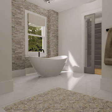 Farely Remodel Master Bath Rendering
