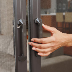 Retractable Door Screen With Latching Handle by Phantom Screens - Home Improvement