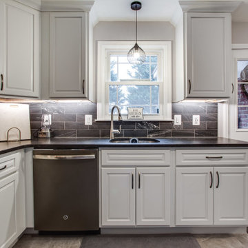 Small White Transitional Kitchen Design Middletown, MD