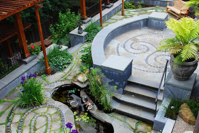 Photo of an eclectic garden in San Francisco.