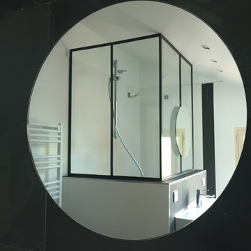 pare douche métallique