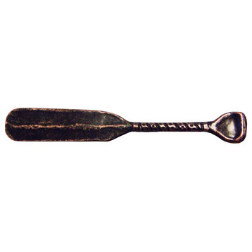 Wrapped Handle Canoe Paddle Cabinet Pull, Oil Rubbed Bronze