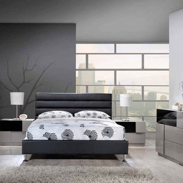 Bianca Modern Black / Gray Bedroom Set - $1733.83