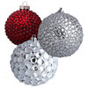 Rhinestone Christmas Tree Ornament, Silver-Small