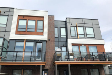 Example of a minimalist exterior home design in Philadelphia