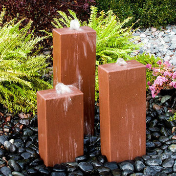 Real Stone Artisan Triple Fountains