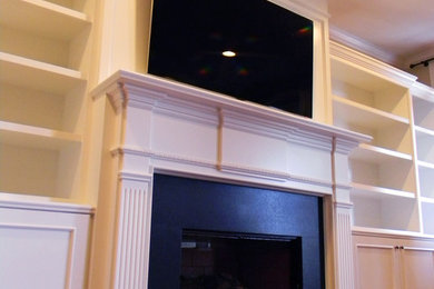 Double Mantel with Library