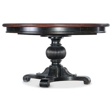 Charleston Round Pedestal Dining Table With1-20in leaf