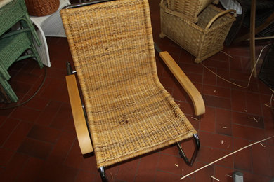 Gruner + Jahr S 35 von Thonet Neuflechtung mit Muster Lilly Reich