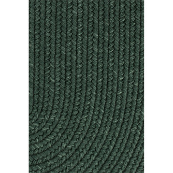 Solid Hunter Green Wool 18 x 36 Slice