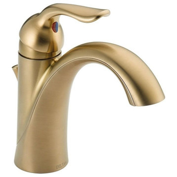 Delta Lahara Single Handle Bathroom Faucet, Champagne Bronze, 538-CZMPU-DST