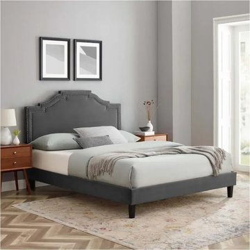 Mod 6852 Cha Modway Furniture Adelaide Adelaide Performance Velvet Twin Platform