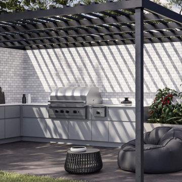 outdoor kitchen