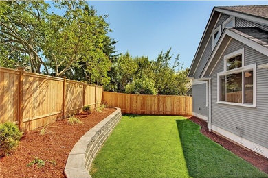 Inspiration for a transitional exterior home remodel in Seattle