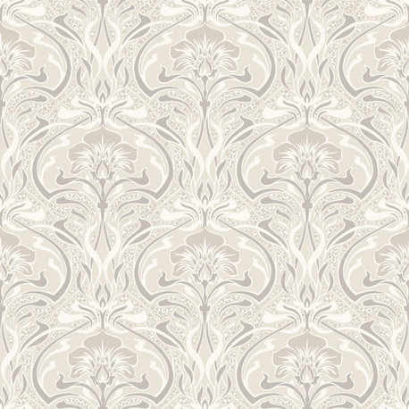 Donovan Cream Nouveau Floral Wallpaper Bolt