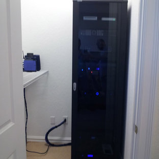 Elegant home theater photo in Huntington