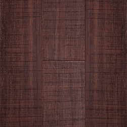 Morning Star Bamboo- 1/2" x 5-1/8" Warm Cognac Strand Stained Solid Distress - Products