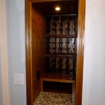 Wine Cubby over stairwell wasted space