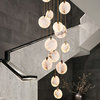 MIRODEMI® Amalfi Marble Ring Chandelier, 3 Lights, Warm Light 3000k, Dimmable