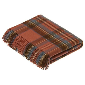 Tartan, Merino Lambswool, Antique Royal Stewart, Throw Blanket