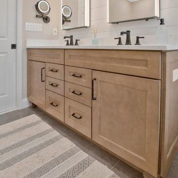 Transitional Primary Bathroom Design Cockeysville, MD