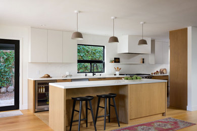 Inspiration for a contemporary kitchen remodel in Other