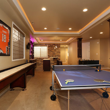 Dazzling Castle Pines Home with Theater and Bar with uplighting