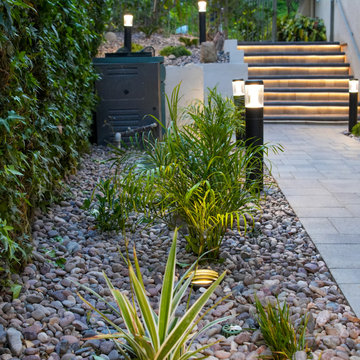 Gustavo's Luxury Plunge Spa, Paver Pathway & Landscape Lighting