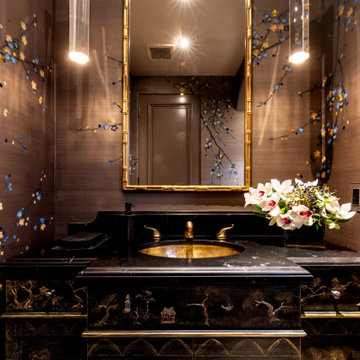 Santa Monica, Traditional Lux Powder Room